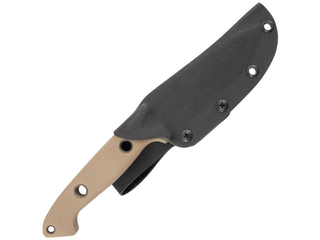 Benchmade Bushcrafter Fixed Knife Plain Blade - Sand