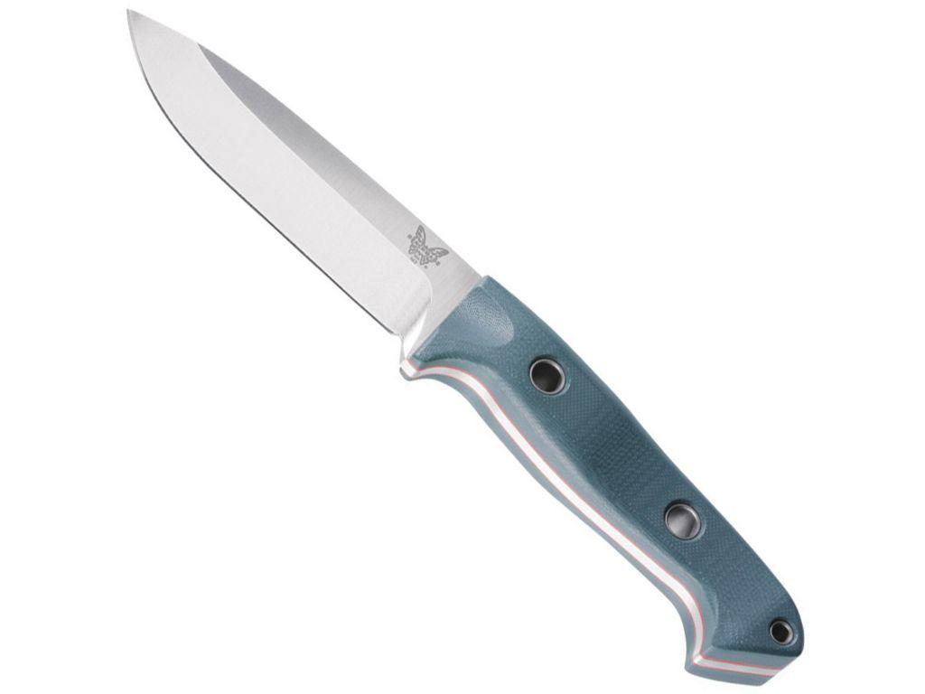 Benchmade Bushcrafter Fixed Knife Plain Blade - Blue