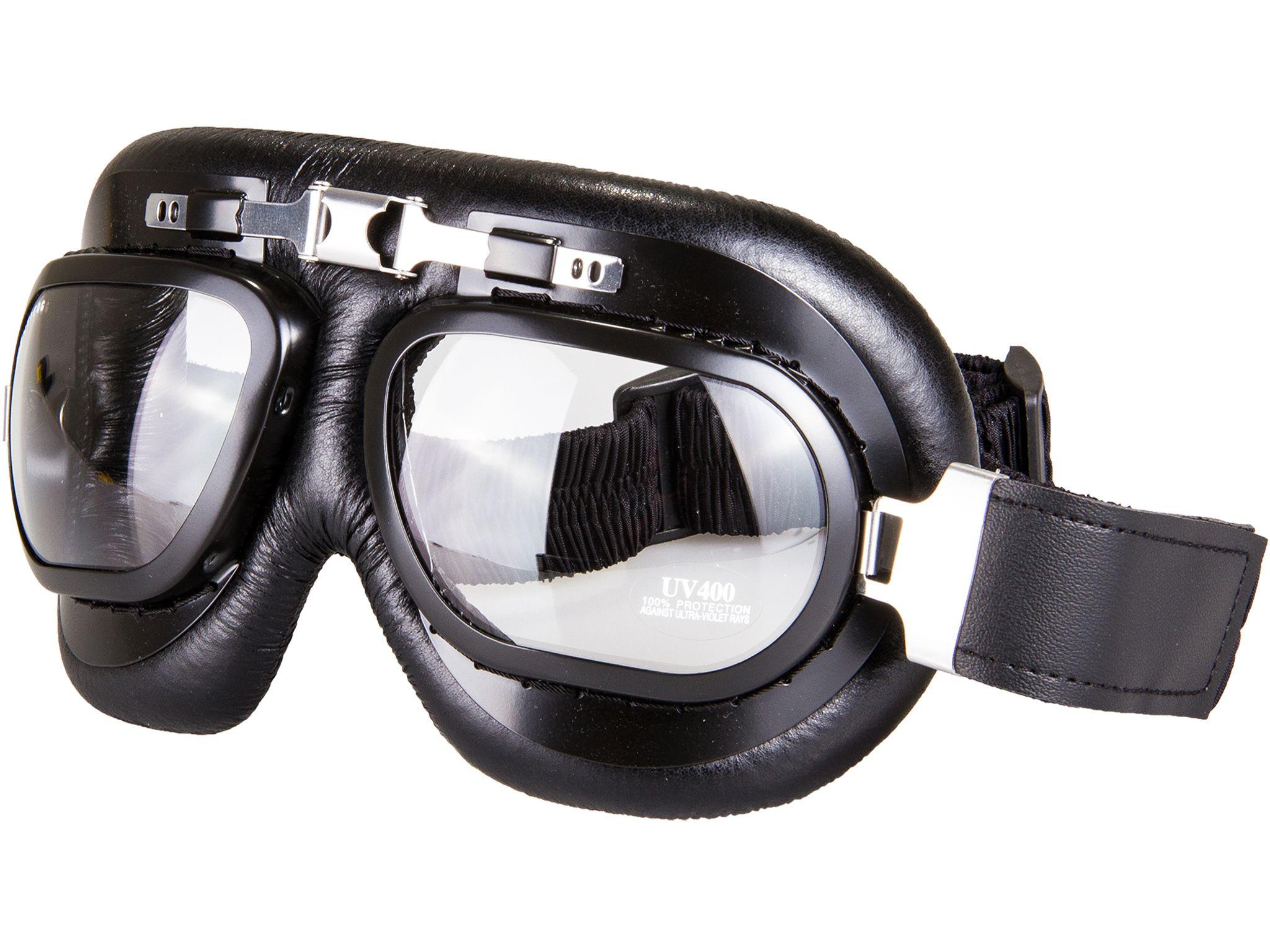 Aviator Goggles WW2 Style Black
