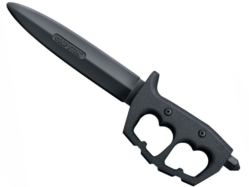 Cold Steel Trench Rubber Trainer Fixed Knife - Black