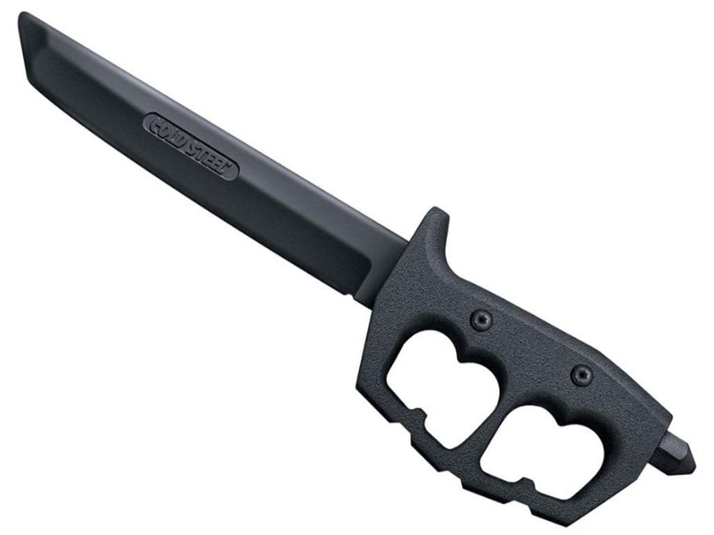 Cold Steel Rubber Trainer Trench Black Tanto Fixed Knife