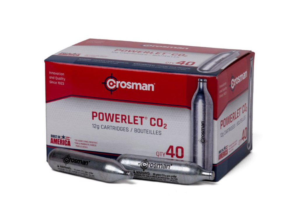 Crossman Powerlet 12 Gram CO2 Cartridges 40 Count