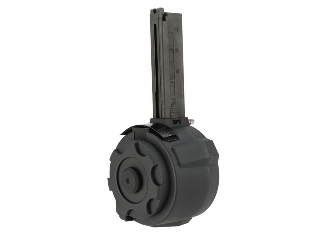 KWA MP9 Tapp Electric Drum Magazine (Short) - 1500rd | Replicaairguns.ca