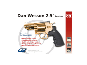 Dan Wesson 2.5 Inch Gold CO2 4.5Mm Revolver