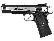 G&G Xtreme 45 Airsoft Gas Blowback Pistol - Stainless Two Tone