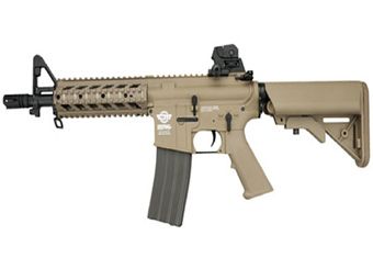 G&G CM16 M4 Combat Machine CQB Raider-S Tan Airsoft Rifle