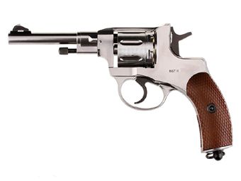 Gletcher Steel Pellet Revolver CO2 4.5 Mm Pellet Pistol Silver