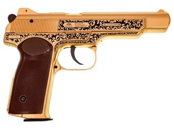Gletcher Stechkin Gold Blowback CO2 BB Pistol