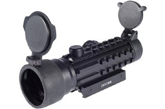 2x42 Tri-Rail Red and Green Dot Scope