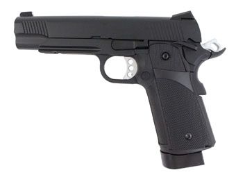 KJ Works 1911 Hi Capa KP-05 Full Metal CO2 Blowback Black Airsoft Pistol