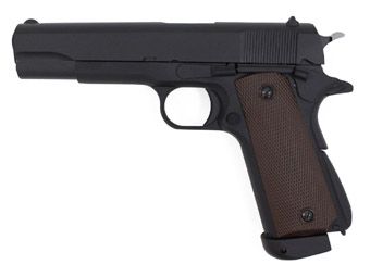 KJ Works M1911 Blowback Full Metal CO2 Black Airsoft Pistol KP-07