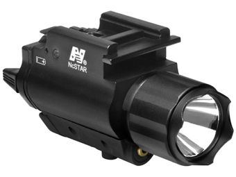 NcStar 200 Lumen LED Flashlight Pistol Laser Combo