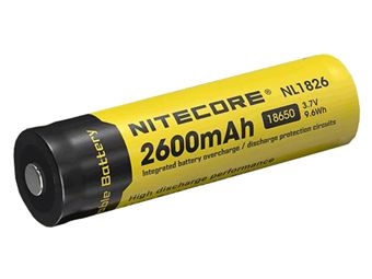 Nitecore 18650 Li-ion Battery 3.7V 2600mAh