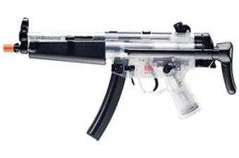 Heckler And Koch Clear AEG MP5 A Retractable Airsoft Gun