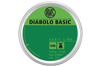 RWS Diabolo Basic 0.45 4.5Mm Pellets 500-Pack