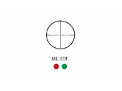 Tactical Scope 2.5-10x40 Dual Ill. w/Green Laser & Mil-Dot