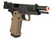 JAG Arms GM4 Black Slide with Tan Frame Gas BB Pistol