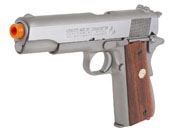Colt MK IV Series 70 Silver W/ Wood Grip GBB Airsoft gun