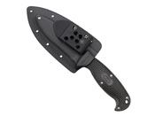 Jumpmaster 2 Lightweight Black Handle Serrated Fixed Blade Knife
